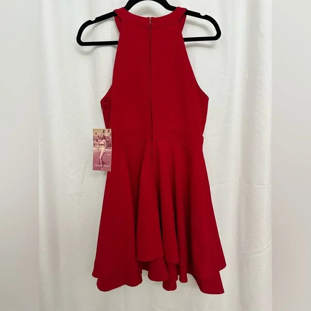 Red Sleeveless Party Dress